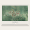 Murray, Nebraska map print, the full design