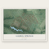 Laurel Springs, New Jersey map print, the full design