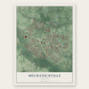 Mechanicsville, Virginia map print, the full design