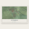 Otterbein, Indiana map print, the full design