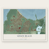 Union Beach, New Jersey map print, the full design
