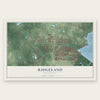 Ridgeland, Mississippi map print, the full design