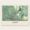 Ludlow, Massachusetts map print, the full design