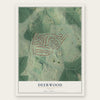 Deerwood, Georgia map print, the full design