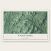 Stony Creek, New York map print, the full design