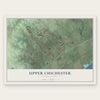 Upper Chichester, Pennsylvania map print, the full design