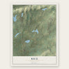Rice, Pennsylvania map print, the full design