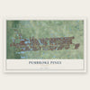 Pembroke Pines, Florida map print, the full design