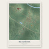 Beaumont, Mississippi map print, the full design