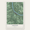 Greenup, Kentucky map print, the full design