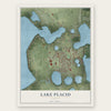Lake Placid, Florida map print, the full design