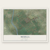 Mesilla, New Mexico map print, the full design