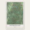 Wildwood Lake, Tennessee map print, the full design