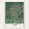 Geneva, Ohio map print, the full design