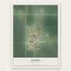 Alpha, Minnesota map print, the full design