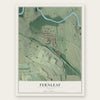 Fernleaf, Georgia map print, the full design