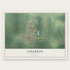 Cimarron, Kansas map print, the full design