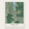 Niskey Cove, Georgia map print, the full design