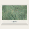 Carlisle, South Carolina map print, the full design