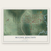 McCool Junction, Nebraska map print, the full design