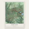 East Caln, Pennsylvania map print, the full design