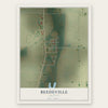 Beedeville, Arkansas map print, the full design