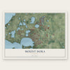Mount Dora, Florida map print, the full design
