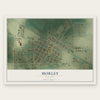 Morley, Missouri map print, the full design