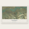 Rangely, Colorado map print, the full design