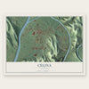 Celina, Tennessee map print, the full design