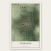 Sturgeon, Missouri map print, the full design