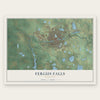 Fergus Falls, Minnesota map print, the full design