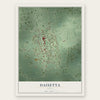 Daisetta, Texas map print, the full design