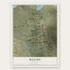 Westby, Montana map print, the full design