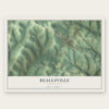 Beallsville, Pennsylvania map print, the full design
