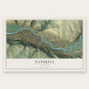 Naturita, Colorado map print, the full design