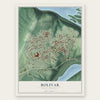 Bolivar, West Virginia map print, the full design