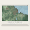 Green Cove Springs, Florida map print, the full design