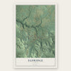 Eldridge, Alabama map print, the full design