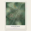 Nassawadox, Virginia map print, the full design