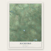Richford, Wisconsin map print, the full design