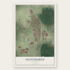 Olivehurst, California map print, the full design
