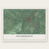 Hillsborough, New Jersey map print, the full design
