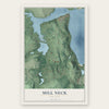 Mill Neck, New York map print, the full design