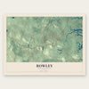 Rowley, Massachusetts map print, the full design
