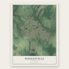 Poolesville, Maryland map print, the full design