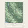 Echo, Michigan map print, the full design