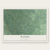 Watson, New York map print, the full design