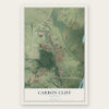 Carbon Cliff, Illinois map print, the full design