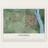 Lewisburg, Pennsylvania map print, the full design
